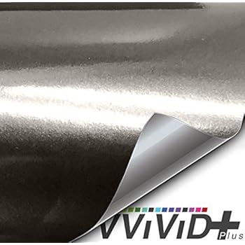 VViViD+ Metallic Gloss Black Pearl Premium Vinyl Wrap Film (1ft x 5ft)