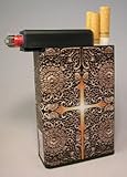Cigarette Case Cross of Light with Built on Lighter Holder