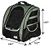 Pet Gear I-GO2 Roller Backpack, Travel Carrier, Car Seat for Cats/Dogs, Mesh Ventilation, Included Tether, Telescoping Handle, Storage Pouch, Large Traveler, Sage