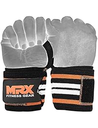 MRX - Muñequeras de entrenamiento para levantamiento de pesas y levantamiento de pesas para apoyo de muñeca, gimnasio