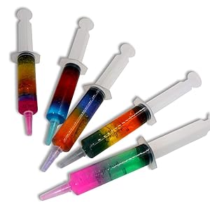 Jello Shot Syringes 30 Pack Reusable 2oz, Eazy Party Jello Shots with 3 Extra Caps, and Cleaning Brush for FREE, great for Holiday parties,plastic syringe for jello shots.