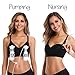 Hands Free Pumping Bra & Nursing Bra, Adjustable Breastfeeding Bra for Holding Breast Pumps. XS-XXXL,XL,Black