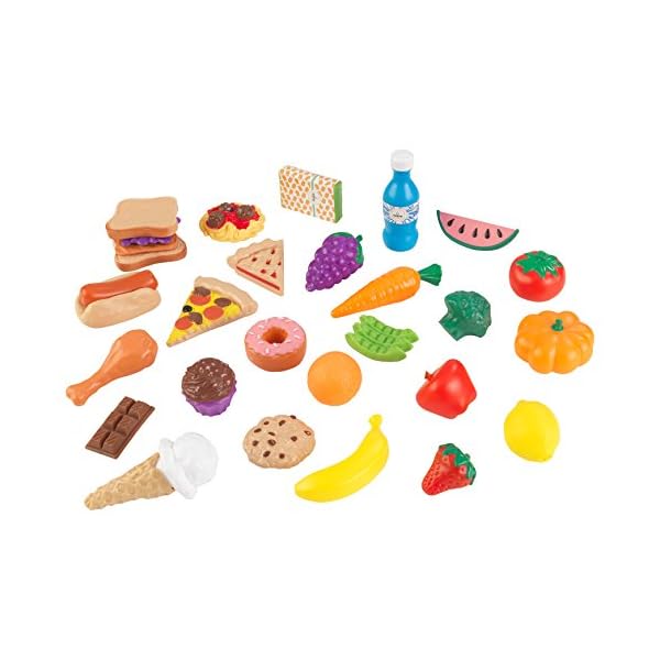 KidKraft 63509 30 Spielzeug-Lebensmittel, bunt