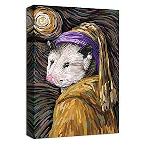 Canvas Wall Art for Living Room,Bedroom Home Artwork Paintings Funny Animal Ready to Hang - 12x18 inches