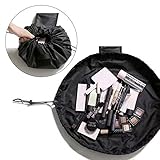 MONSTINA Makeup Bag Waterproof Makeup Storage Organizer Perfect for Women&Girls (Black)
