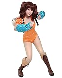 miccostumes Women's Cosplay Costume Orange Leotard