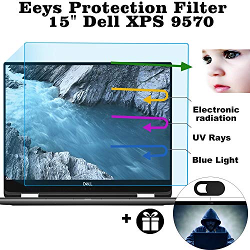 Eyes Protection Filter fit Dell XPS 15 9570 Anti Blue Light Anti Glare Screen Protector, Reduces Digital Eye Strain Help You Sleep Better