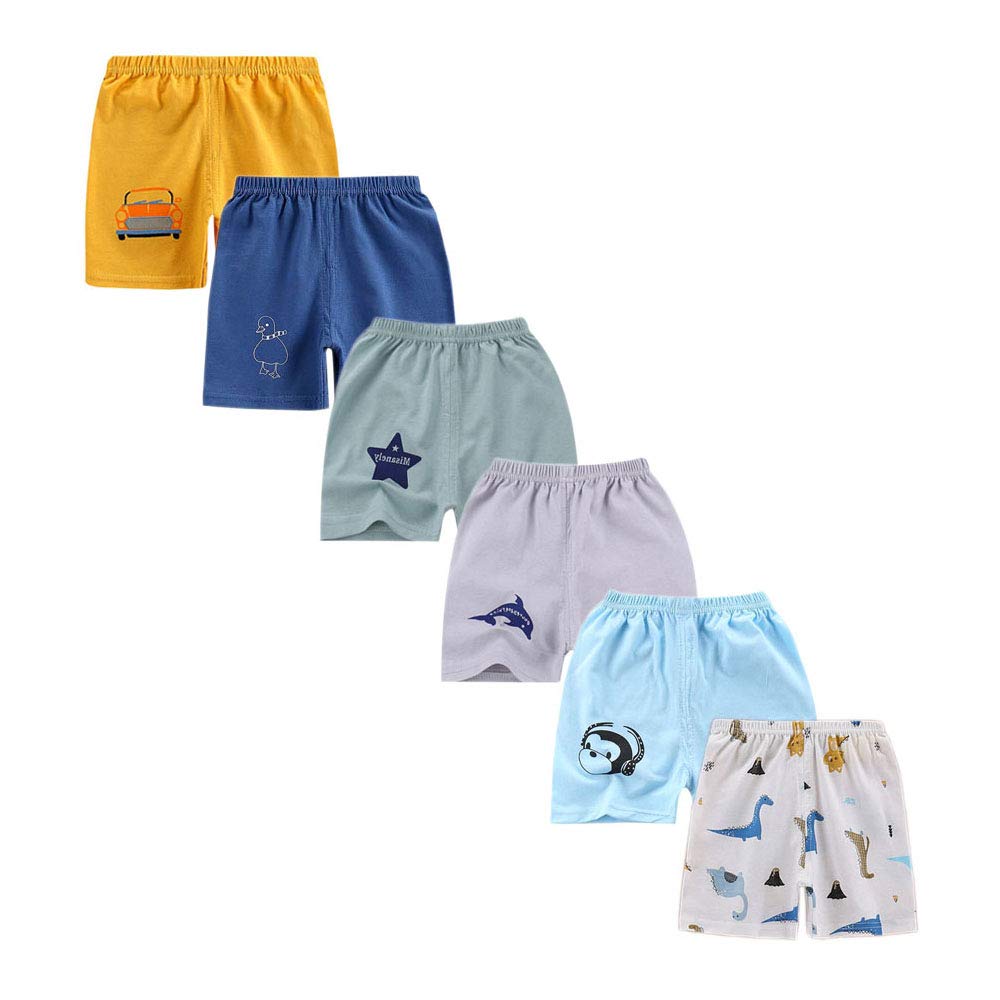 Photo 1 of ****ONLY 3 PCS**** sharely sheep SharelySheep Baby Boys Elastic Waist Dinosaur Cotton Shorts Toddler Kids Pants, T9, 2T