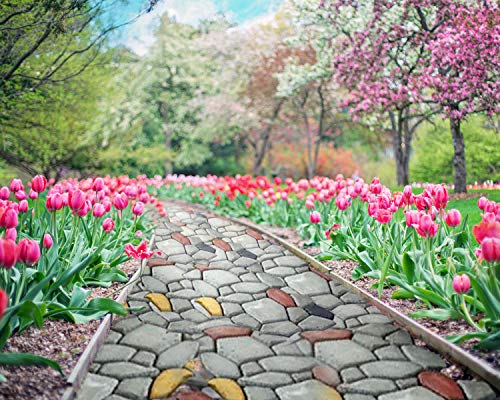 Uitee Path Maker Mold,13.7x13.7x1.4Inch Path Walk Maker Reusable Concrete Path Maker Molds, Stepping Stone Paver, Lawn Patio Yard Garden DIY Walkway Pavement Paving Moulds (Irregular Shape) - Thumbnail 3