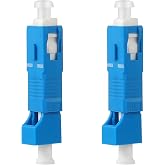 2 Pcs SC to LC Adapter - Single Mode 9/125um SC/UPC Male to LC/UPC Female Hybrid Optical Fiber Adapter Connector - Tool for Visual Fault Locator, Power Meter, Digital Communication