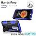 LG K7 Case, LG Tribute 5 Case, LG Escape 3 Case, LG K8 Case, Starshop [Dual Layers] with Kickstand and [Premium Screen Protector] With Locking Belt Clip Blue