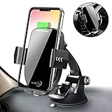 Qi Wireless Car Charger Mount,Automatic Sensor Fast Charging Air Vent Phone Holder Compatible iPhone Xs MAX/XR/X/8 Plus Samsung Galaxy S9/7/Note All Qi-Enabled Phones