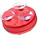 Bluetooth Speaker with LCD Display, NFC, FM Radio and Subwoofer Effect- Shower Speaker with Crystal Clear Sound and 3 Firm Suction Cups – Hands Free Speakerphone … (Red)