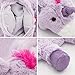 HomeTop Premium Classic Rubber Hot Water Bottle with Cute Unicorn Cover (1L, Purple)