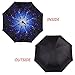 MY'S Folding Reverse Double-Layer Inverted Umbrella Cars Reversible Self-Standing & C-Shape Umbrella Waterproof UV Proof Windproof Outdoor Travel Umbrella Easter Promotion! (Bright Stars)