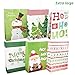 Party Funny 24 White Kraft Christmas Gift Bags Assorted Sizes with 60-Count Christmas Gift Tags(Bulk Set,6 XL,6 Large,6 Medium,6 Small)
