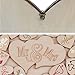 Y&K Homish Wooden Picture Frame Wedding Guest Book - Drop Top Frame Sign With Wooden Hearts, Rustic Decorations and Gift (Natural)