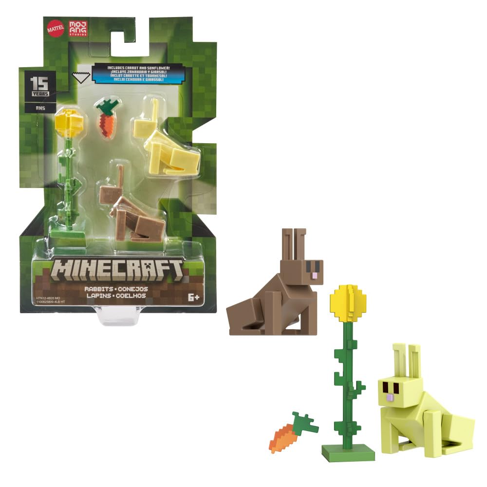 Minecraft 3.25'' Figures - Rabbits