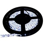 【テープ単体】 12V 両端子 5M 3チップ 防水LEDテープライト LEDイルミネーション (白色/白ベース)