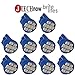 Jtech 10x T10 8-SMD Blue LED Car Lights Bulb Interior, Instrument Cluster, License Light W5W, 147, 152, 158, 159, 161, 168, 184, 192, 193, 194 2825
