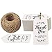 G2PLUS Thank You for Celebrating with Us Tags, 100PCS White Paper Thank You Gift Tags with String for Mother's Day, Wedding, Birthday, Graduation, Baby Shower Party Favors