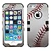 Wydan Case for iPhone SE 5 5S - TUFF Hybrid Hard Shockproof Case Heavy Duty Protective Phone Cover - Baseball for Apple