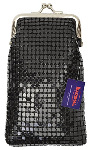 New Design Sequin Cigarette Case By Marshal (Black)