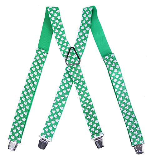 st patricks day green suspenders