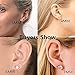 Womens Sterling Silver Cubic Zirconia Round Cut Rhinestone Stud Earrings Roseate Jewelry