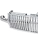 Spec-D Tuning Chrome Vertical Front Bumper Grille Compatible with 1999-2002 Chevy Silverado, 2000-2006 Tahoe Suburban