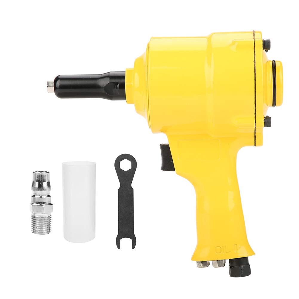 KP-705P Pneumatic Riveter Pistol Grip Rivet Gun Air Powered Riveting Tool 2.4-4.8mm for Aluminum Nail/Steel Nail