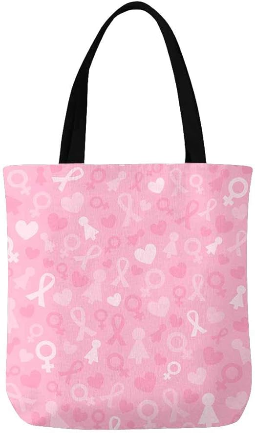 pink ribbon tote bags