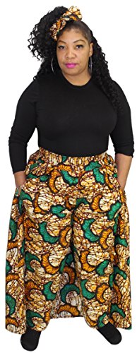 African Planet Women's Elastic Waist Skirt Pants - Image 3