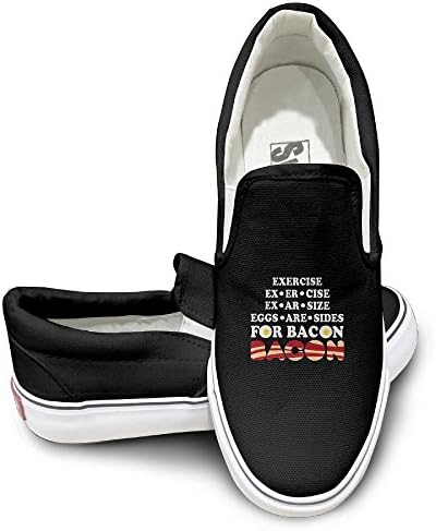 Bkjlafn Eggs Are Sides For Bacon A Simple And Fashionable Bottom Canvas Shoe.
