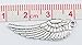 Craft Making Shop 100 Silver Angel Wing Charms with Hole 30 x 10mm Angel Wing Charm