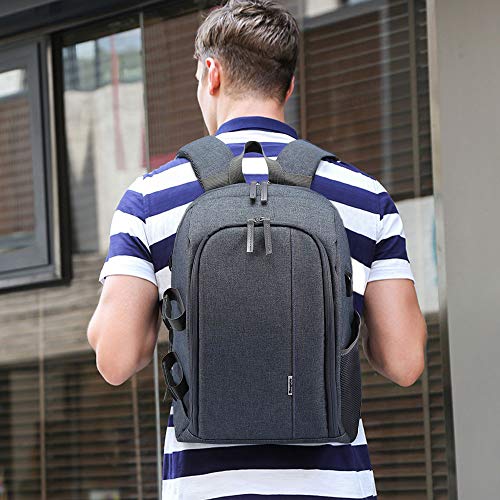 Selighting-Mochila-Fotogrfica-Multifuncin-y-Impermeable-para-Cmaras-Rflex-Digital-SLR-Lentes-Trpode-Flash-Laptop-Porttil-Canon-Nikon-Sony-Drone-y-Accesorios