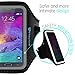 Note 4 Armband: Stalion Sports Running & Exercise Gym Sportband for Samsung Galaxy Note 4 & Note Edge (Jet Black) Water Resistant + Sweat Proof + Key Holder + ID/Credit Card/Money Holder