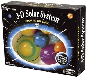 University Games Twinkle Stars 3D Solar System – 40 Leuchtende Sterne Mit Klebemasse, Für Zimmerdeko