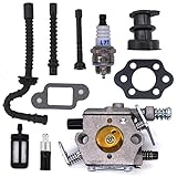 FitBest Carburetor W/Gasket Fuel Line Fuel Filter Oil Filter For Stihl Chainsaw MS210 MS230 MS250 021 023 025
