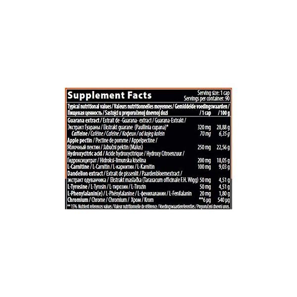 QNT Burner Thermogenic Fat Burner Capsules - Tub of 90