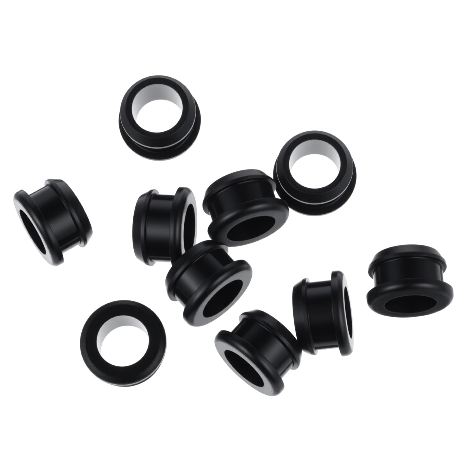 Photo 1 of 10 Pcs 5/8 Inch Drill Hole Rubber Grommets 1/2 Inch ID, Silicone Top Hat Grommets Firewall Grommet for Wiring Automotive Firewall Hole Plug, Metal Electric Box, Wires Cables Protection