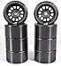 Pacer Mach 5 Speed Roller Skate Wheels with ABEC-5 Bearings (Black)