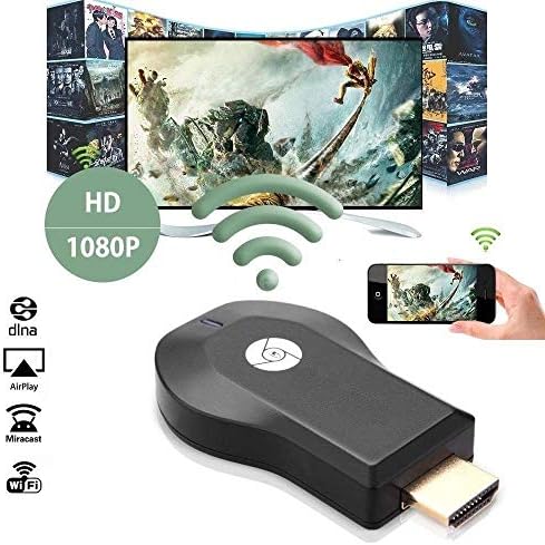 Rewy AC68 HDMI WiFi Miracast Dongle Stick with DLNA Airplay for TV to Cast Mobile Display on Big Screen Compatible with All Smartphone Device (Assorted Colour)