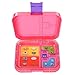 Leakproof Bento Box with Removable 4 Section Tray | Nontoxic,   Easy to Clean, for Kids & Adults | 16 Bonus Lunchbox Notes by   Three Squares, {Cotton Candy Pink}