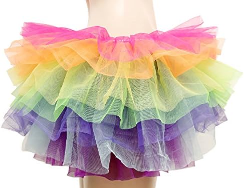 HENCY Adults Teens Tutu Skirt Elastic Great Princess Dance Tutu Tulle 8 Layered Party Dress