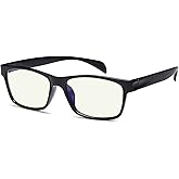 Gamma Ray Computer Blue Light Blocking Gaming Glasses w/Amber Tint and Anti Glare UV Digital Eyestrain