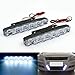 Rayhoo 2 pcs Set Waterproof High Power 6W 12V 6000K Xenon Slim COB LED DRL Daylight Driving Daytime Running Light Lamp For Car SUV Sedan Coupe Vehicle Universal (Xenon White) primary