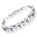 Girl Era Multi-Gemstone and Diamond Accent Bangle Bracelet Charm Bracelet