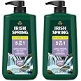 Irish Spring 5 in 1 Body Wash for Men, Men's Body Wash, Smell Fresh and Clean for 24 Hours, Conditions and Cleans Body, Face, and Hair, Made with Biodegradable Ingredients, 30 Oz Pump (Pack of 2)