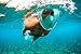 Snorkel Mask Full Face 180°View with Free Breath Technology-Cutting-edge Easy Breathing Design Perfect for Adults and Innovative and Comfortable Design Prevents Gag (Green, S/M)